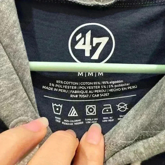 NWT ‘47 Houston Astros DOMINO HOOD MEN Sz M in atlas blue / gray - Picture 3 of 5